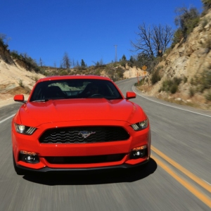 2015-Mustang-EcoBoost-Red-Driving-019